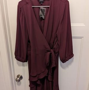 Torrid high low wrap top